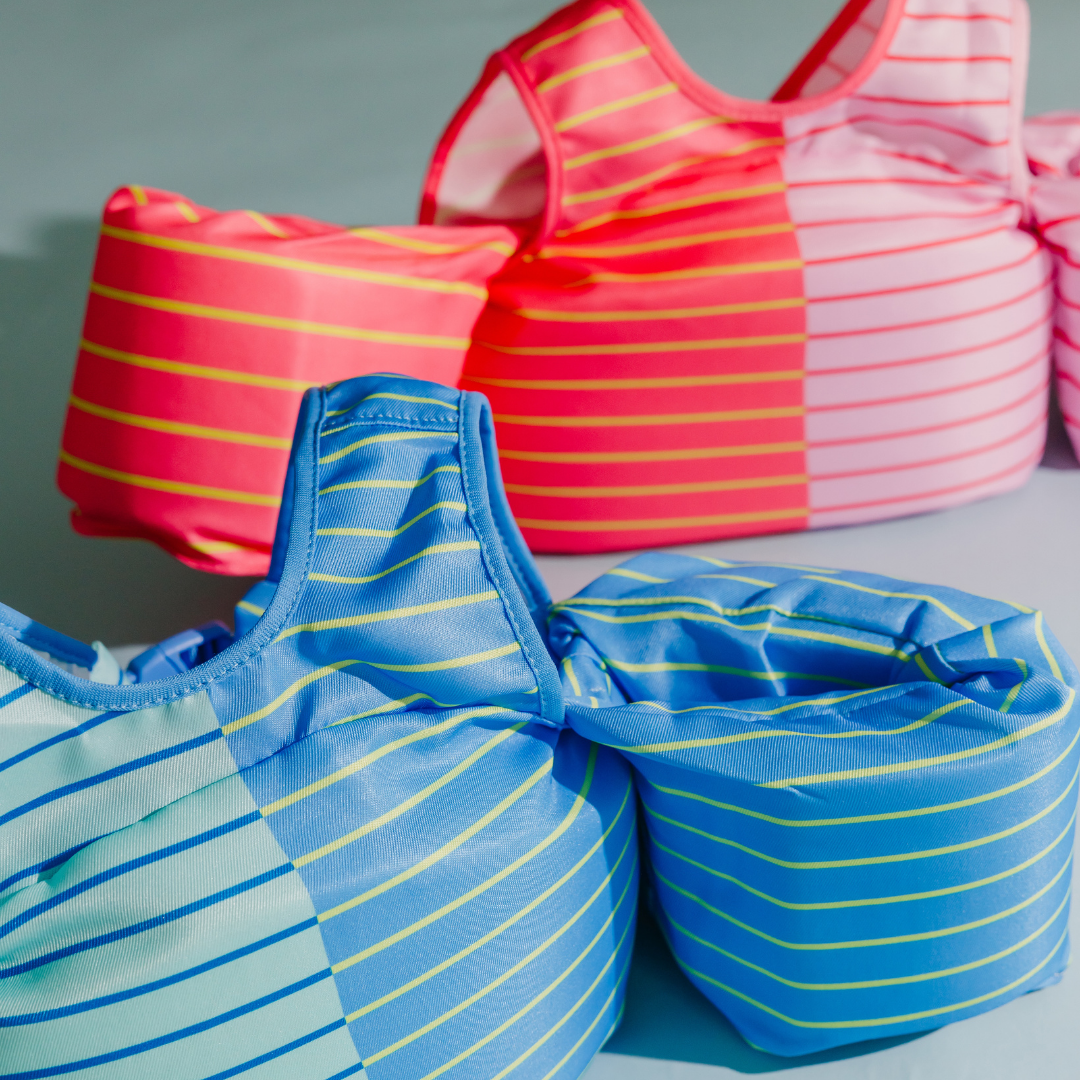 Blue Lemonade Stripe Kids Float