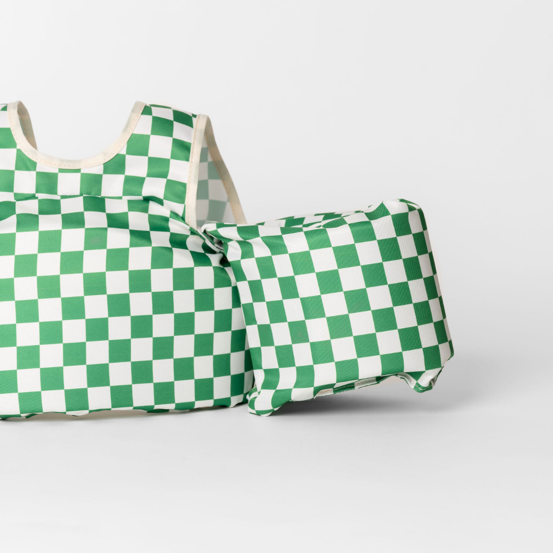 Green Checkered Kids Float