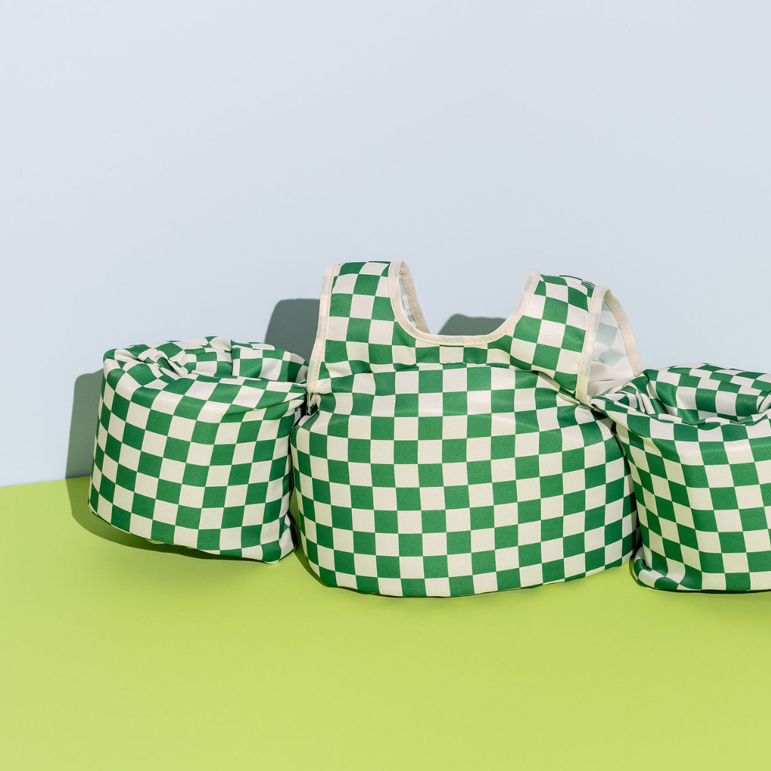 Green Checkered Kids Float