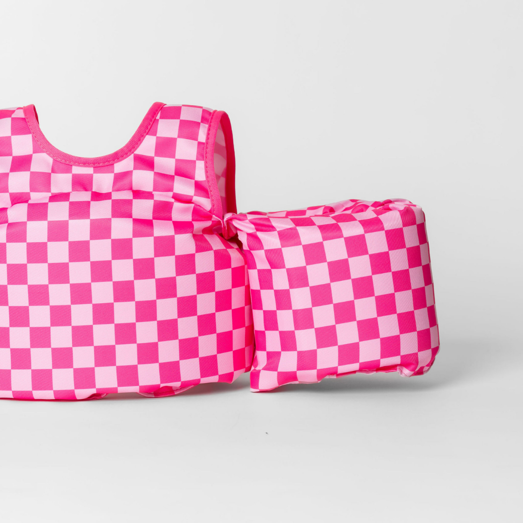 Pink Checkered Kids Float